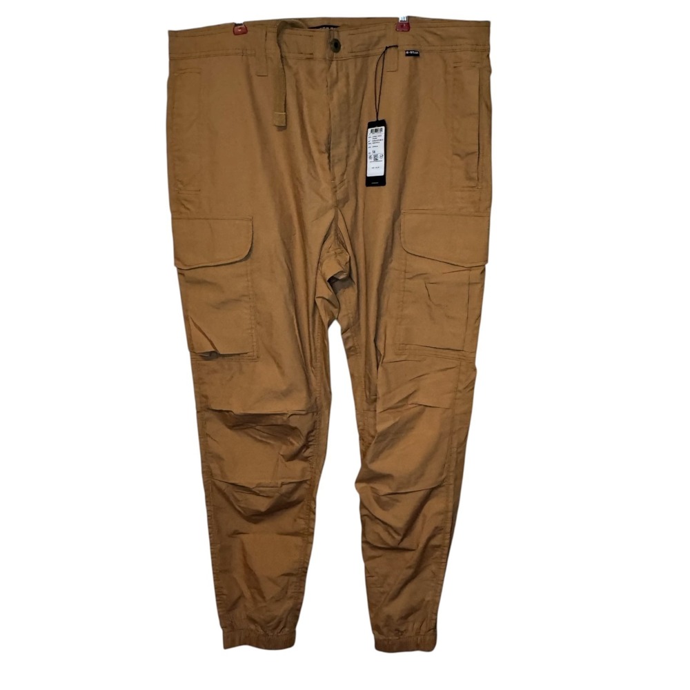 G-Star Raw Mens Pants Combat Cargo Trainer Chipmunk Tapered Leg Gorpcore 38 NWT